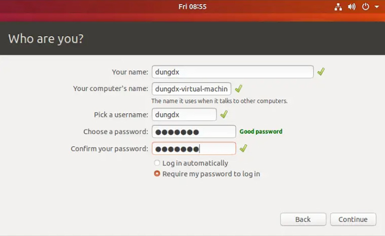 đăng nhập tài khoản và mật khẩu