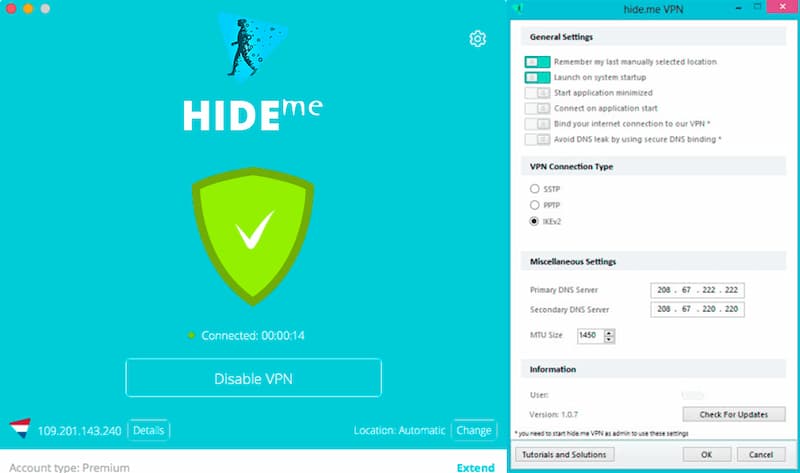 Phần mềm VPN Free tốt nhất Hide.me