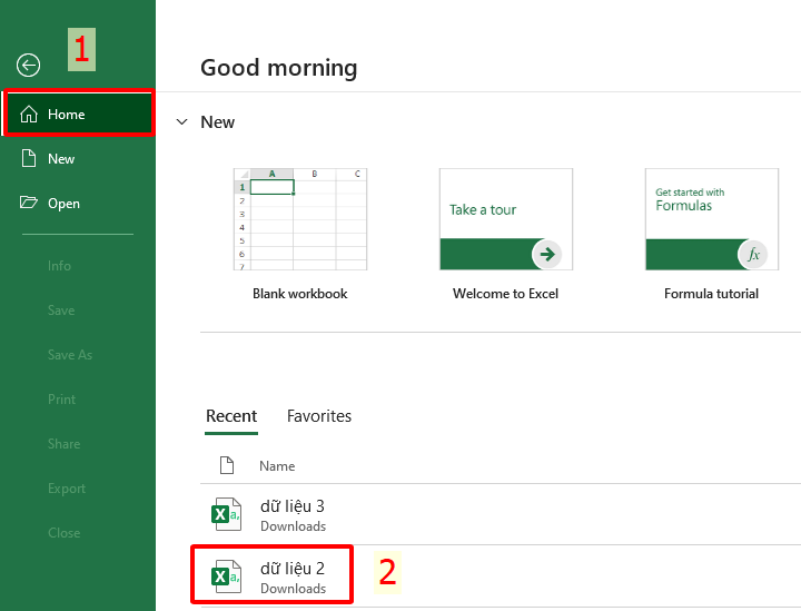 Tìm file CSV và nhấn đúp để mở
