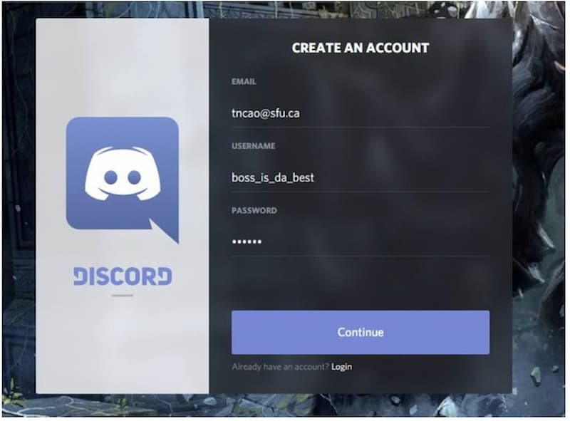 Đăng nhập Discord bằng Facebook