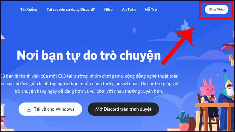 Đăng nhập Discord bằng QR