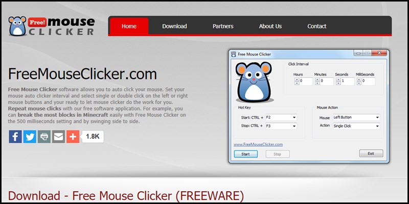Cách sử dụng Free Mouse Clicker