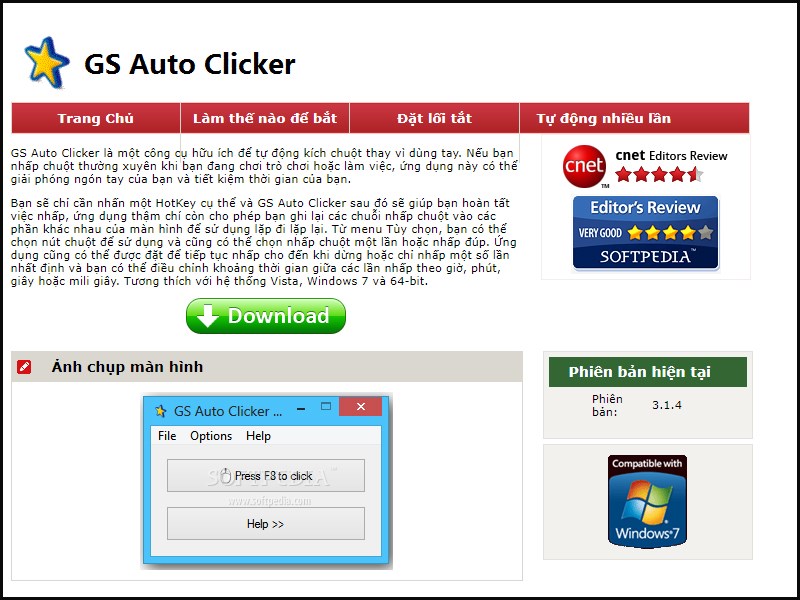 Cách sử dụng phần mềm GS Auto Clicker