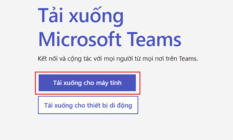 Hướng dẫn tải Microsoft Teams
