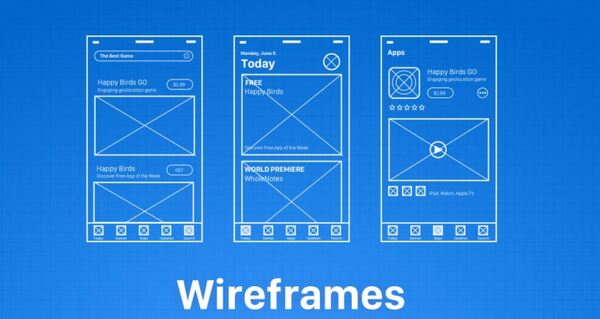 Thiết kế phần wireframe website
