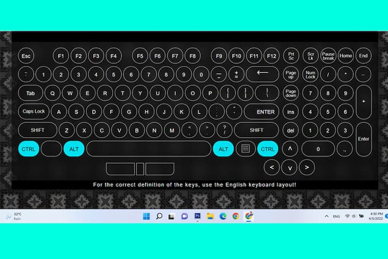 Hướng dẫn các bước test bàn phím bằng Keyboard-test.space