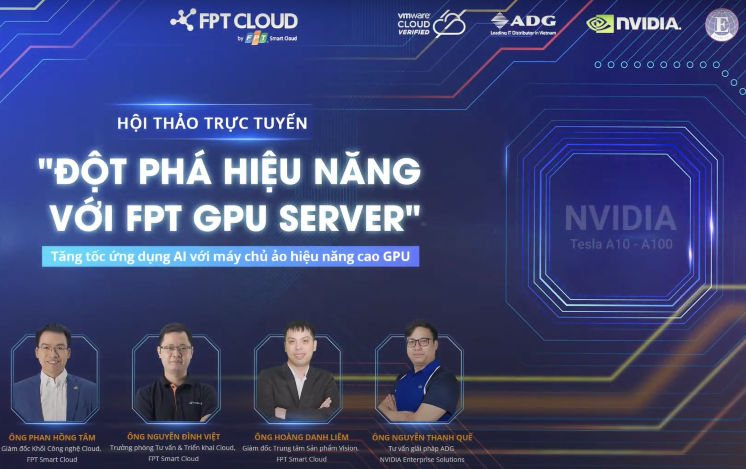 Hội Thảo Trực Tuyến "Đột Phá Hiệu Năng Với FPT GPU Server"