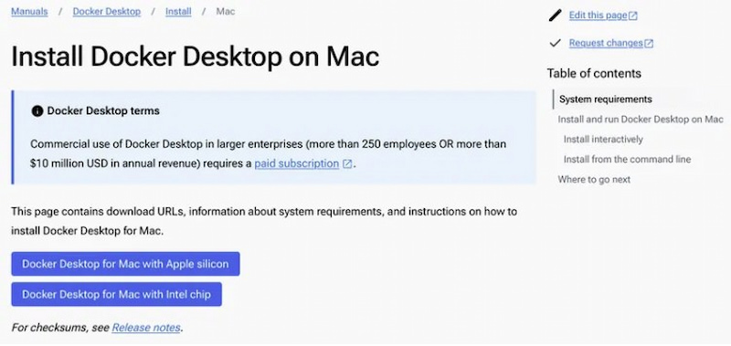 Cài đặt Docker trên MacOS