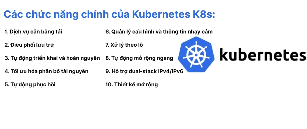 Chức năng của Kubernetes (K8s)