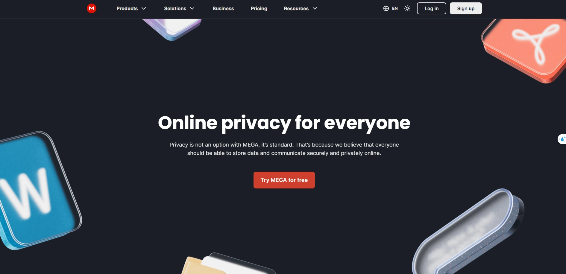 Mega cung cấp dịch vụ lưu trữ data, tệp tin online