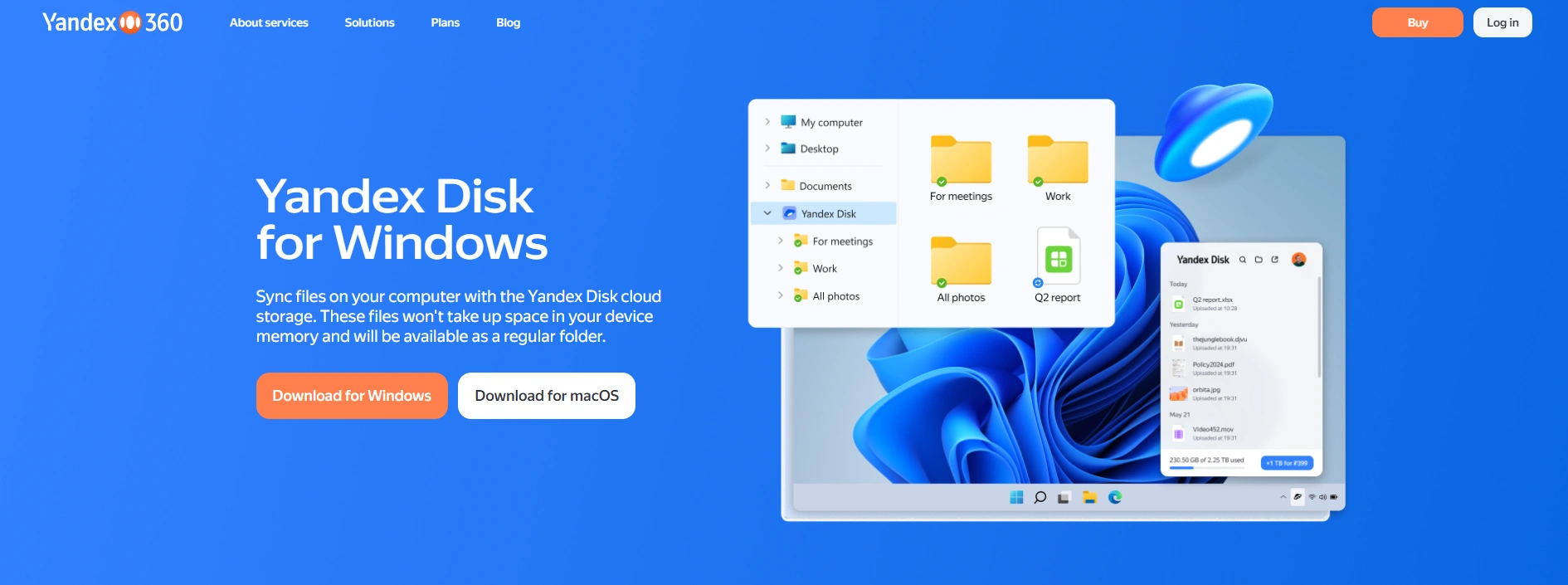Yandex Disk: Ứng dụng đám mây trên nền tảng công nghệ cloud