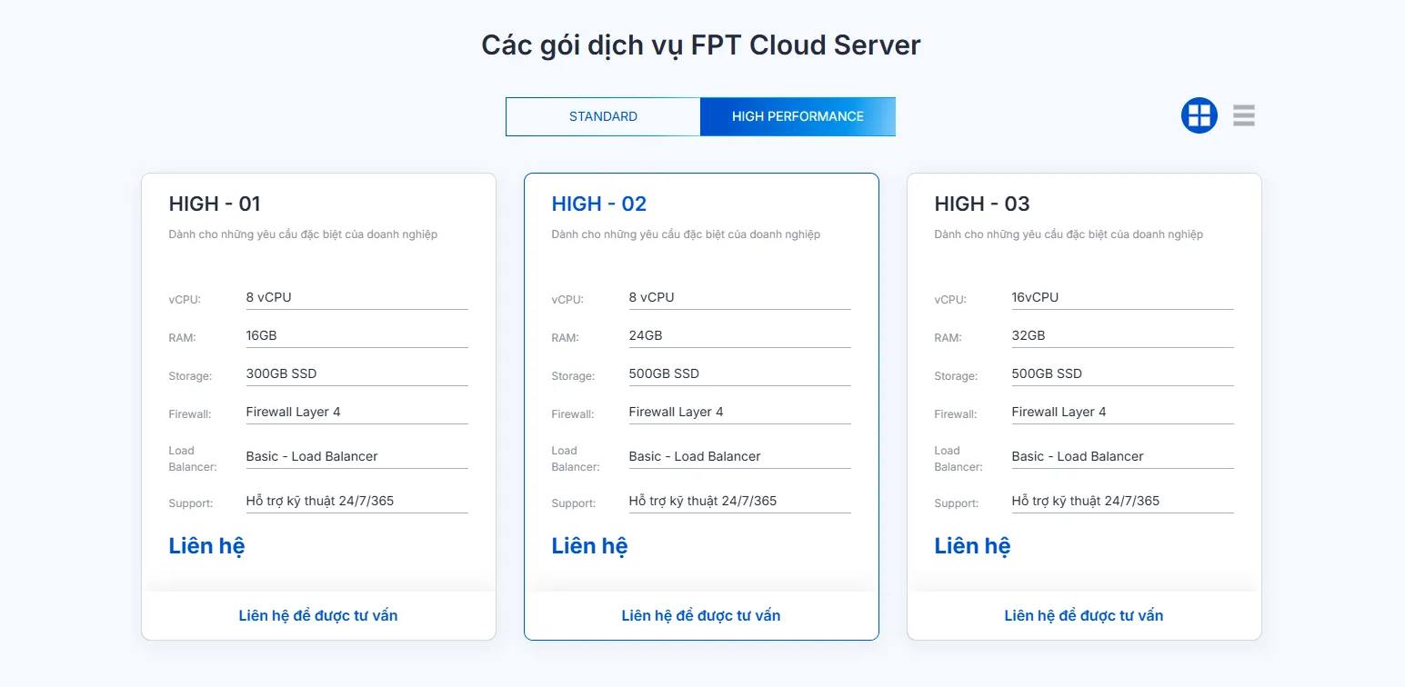 Dịch vụ cho thuê máy chủ cloud tại Hà Nội có Performance cao dành cho các tổ chức, doanh nghiệp có nhu cầu chuyên biệt