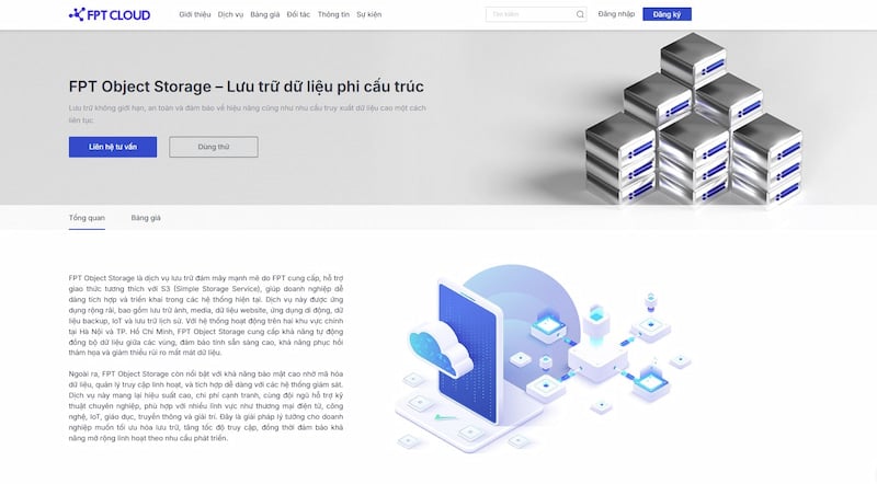 Object Storage Service: Dịch vụ lưu trữ dữ liệu đám mây dạng đối tượng (objects)